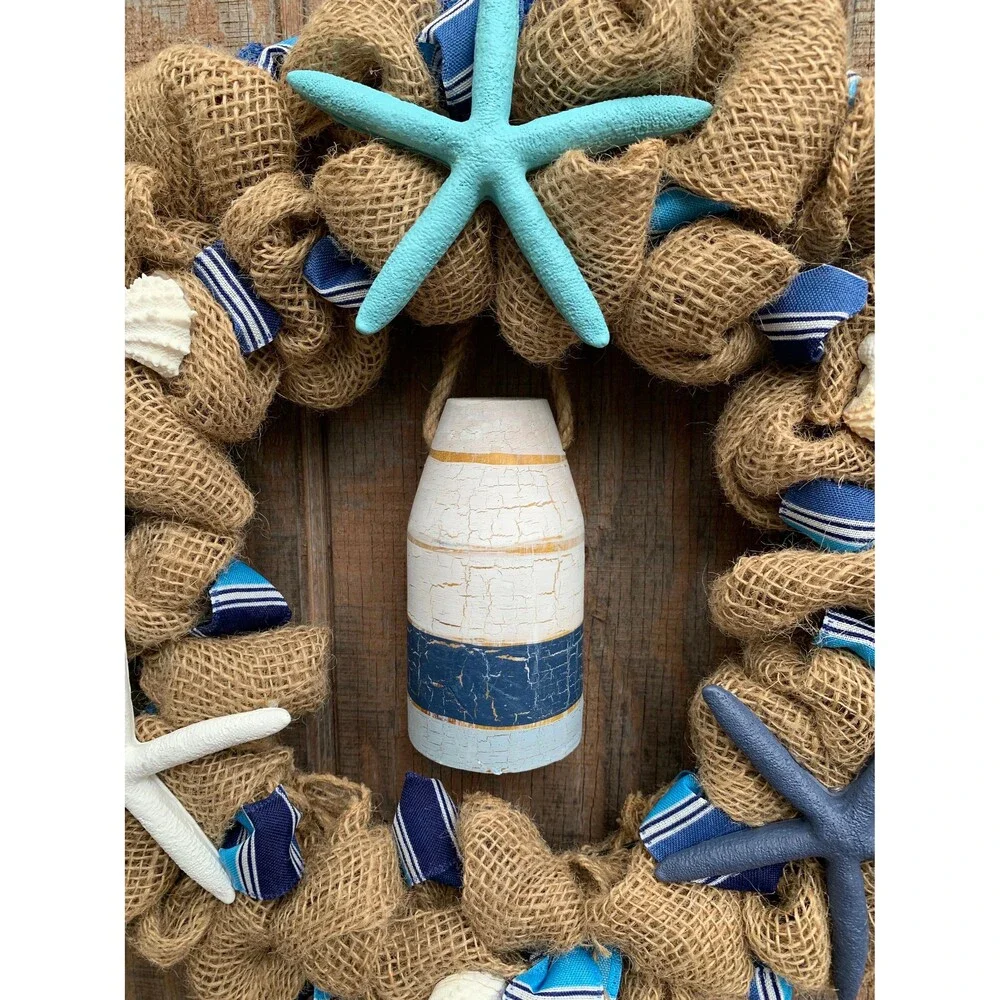 Coastal Nautical Natural Ruffled 18